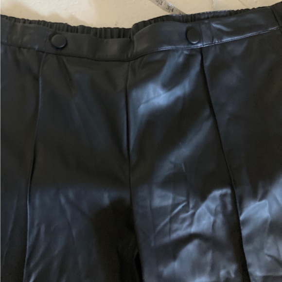 New Lane Bryant faux leather wide leg crop pants plus size women’s 28 - Picture 3 of 7